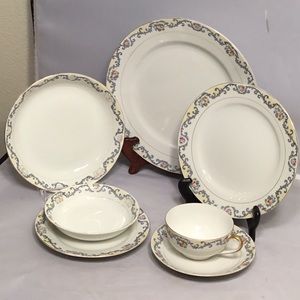 NORITAKE ELMWOOD ANTIQUE DINNERWARE 7 PIECES SETS